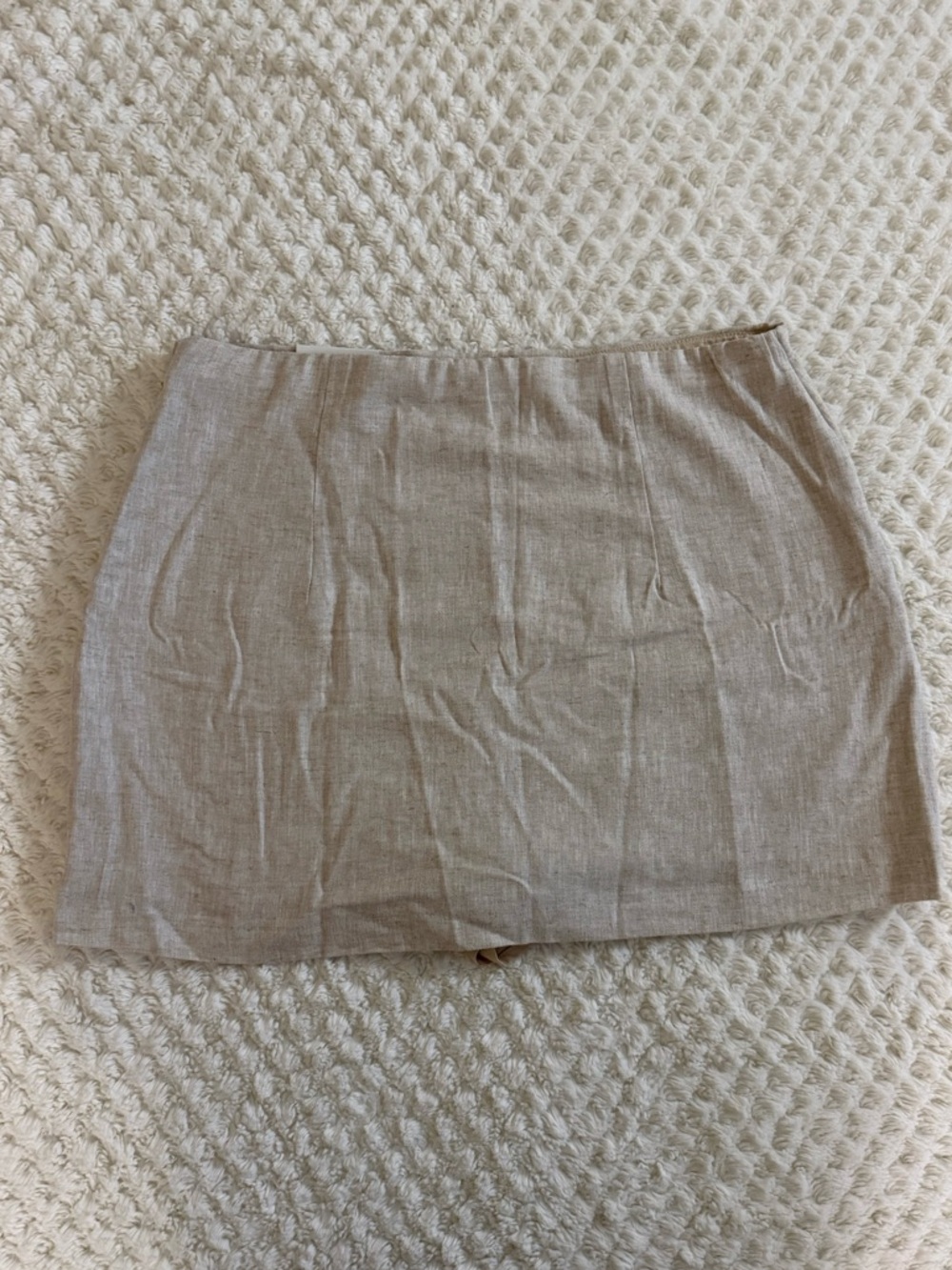 A&F High Rise Linen Mini Skort - Size Large, NWT - Picture 2 of 4
